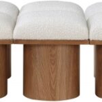 Pavilion Boucle Fabric Upholstered 14pc. Modular Bench