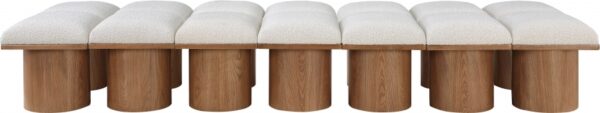 Pavilion Boucle Fabric Upholstered 14pc. Modular Bench