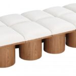 Pavilion Boucle Fabric Upholstered 14pc. Modular Bench