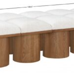 Pavilion Boucle Fabric Upholstered 14pc. Modular Bench