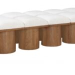 Pavilion Boucle Fabric Upholstered 14pc. Modular Bench