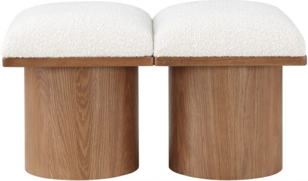 Pavilion Boucle Fabric Upholstered 2pc. Modular Bench