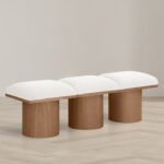 Pavilion Boucle Fabric Upholstered 3pc. Modular Bench