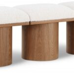 Pavilion Boucle Fabric Upholstered 3pc. Modular Bench