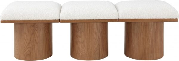 Pavilion Boucle Fabric Upholstered 3pc. Modular Bench