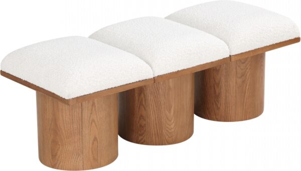 Pavilion Boucle Fabric Upholstered 3pc. Modular Bench