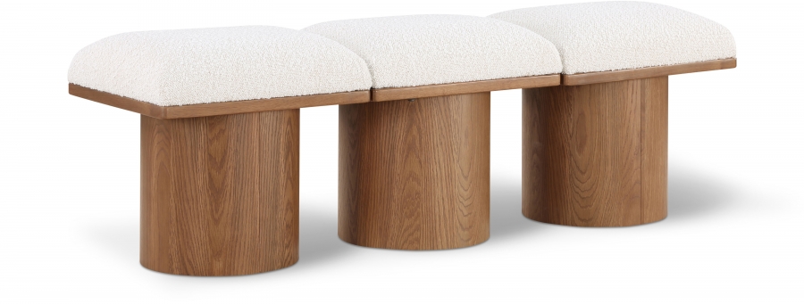 Pavilion Boucle Fabric Upholstered 3pc. Modular Bench