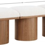 Pavilion Boucle Fabric Upholstered 3pc. Modular Bench