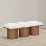 Pavilion Boucle Fabric Upholstered 3pc. Modular Bench