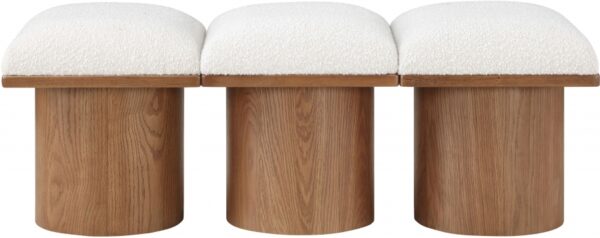 Pavilion Boucle Fabric Upholstered 3pc. Modular Bench