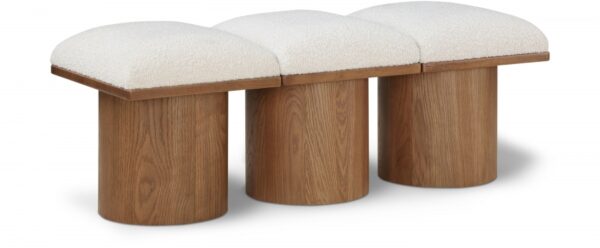 Pavilion Boucle Fabric Upholstered 3pc. Modular Bench