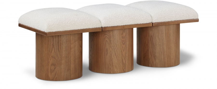 Pavilion Boucle Fabric Upholstered 3pc. Modular Bench