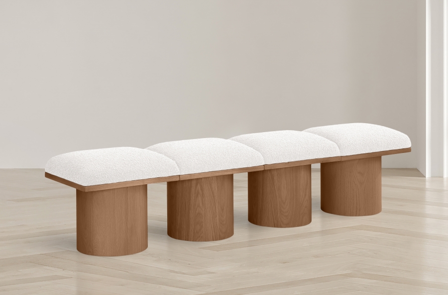 Pavilion Boucle Fabric Upholstered 4pc. Modular Bench