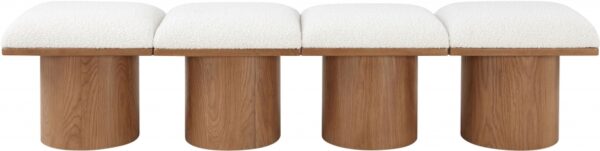 Pavilion Boucle Fabric Upholstered 4pc. Modular Bench