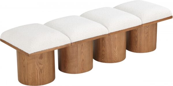 Pavilion Boucle Fabric Upholstered 4pc. Modular Bench