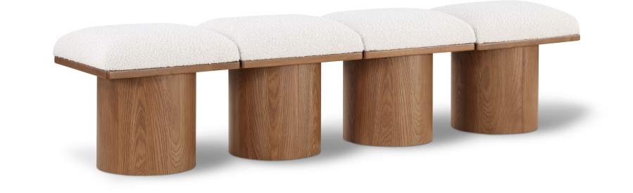 Pavilion Boucle Fabric Upholstered 4pc. Modular Bench