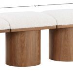 Pavilion Boucle Fabric Upholstered 4pc. Modular Bench