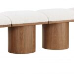 Pavilion Boucle Fabric Upholstered 4pc. Modular Bench