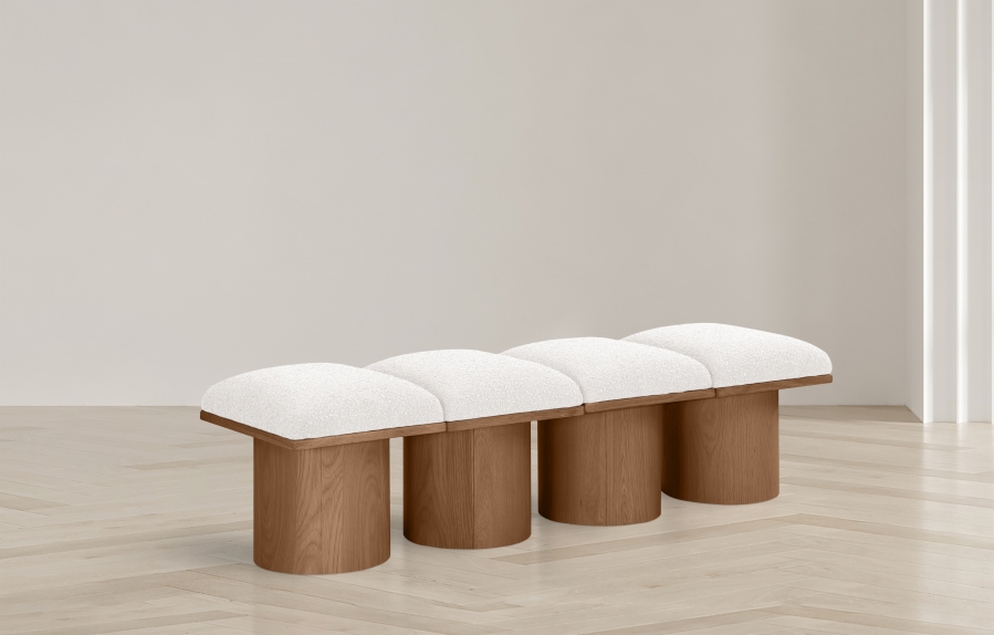 Pavilion Boucle Fabric Upholstered 4pc. Modular Bench