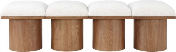 Pavilion Boucle Fabric Upholstered 4pc. Modular Bench