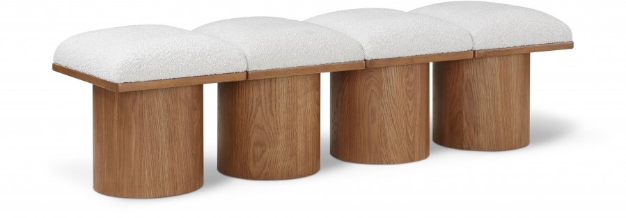 Pavilion Boucle Fabric Upholstered 4pc. Modular Bench
