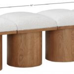 Pavilion Boucle Fabric Upholstered 4pc. Modular Bench