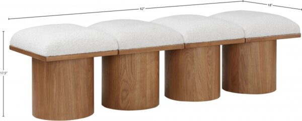 Pavilion Boucle Fabric Upholstered 4pc. Modular Bench