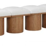 Pavilion Boucle Fabric Upholstered 4pc. Modular Bench