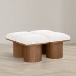 Pavilion Boucle Fabric Upholstered 4pc. Modular Bench