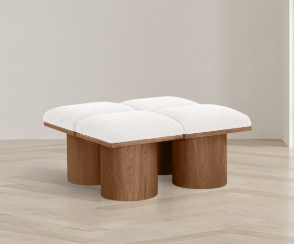 Pavilion Boucle Fabric Upholstered 4pc. Modular Bench