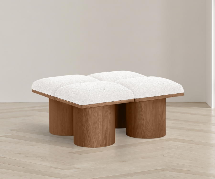 Pavilion Boucle Fabric Upholstered 4pc. Modular Bench