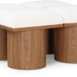 Pavilion Boucle Fabric Upholstered 4pc. Modular Bench