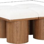 Pavilion Boucle Fabric Upholstered 4pc. Modular Bench