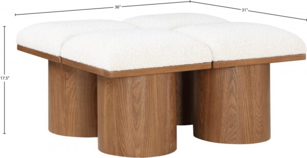 Pavilion Boucle Fabric Upholstered 4pc. Modular Bench