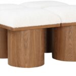 Pavilion Boucle Fabric Upholstered 4pc. Modular Bench