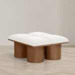 Pavilion Boucle Fabric Upholstered 4pc. Modular Bench