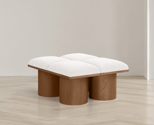Pavilion Boucle Fabric Upholstered 4pc. Modular Bench