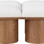 Pavilion Boucle Fabric Upholstered 4pc. Modular Bench
