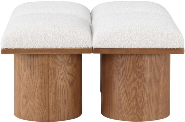 Pavilion Boucle Fabric Upholstered 4pc. Modular Bench