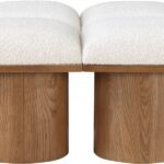 Pavilion Boucle Fabric Upholstered 4pc. Modular Bench