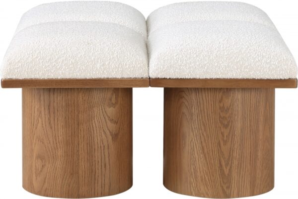 Pavilion Boucle Fabric Upholstered 4pc. Modular Bench