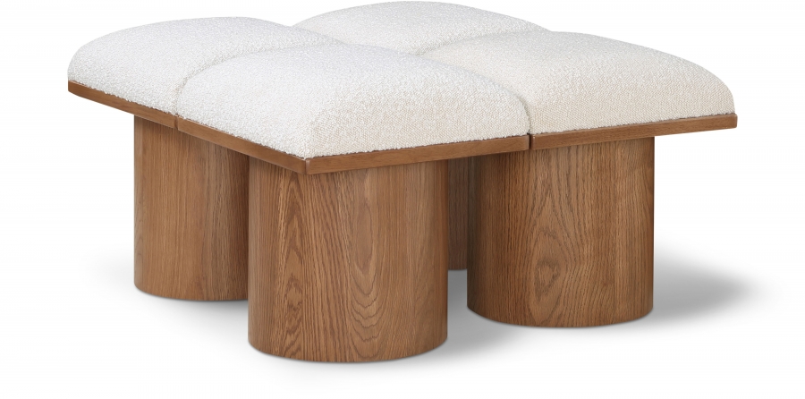 Pavilion Boucle Fabric Upholstered 4pc. Modular Bench