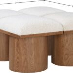 Pavilion Boucle Fabric Upholstered 4pc. Modular Bench