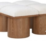 Pavilion Boucle Fabric Upholstered 4pc. Modular Bench