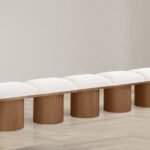 Pavilion Boucle Fabric Upholstered 5pc. Modular Bench