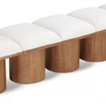 Pavilion Boucle Fabric Upholstered 5pc. Modular Bench
