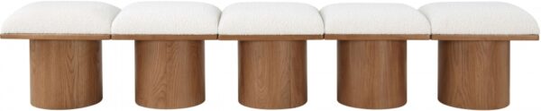 Pavilion Boucle Fabric Upholstered 5pc. Modular Bench