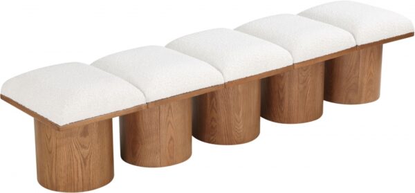 Pavilion Boucle Fabric Upholstered 5pc. Modular Bench
