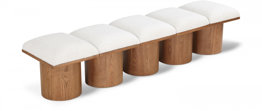 Pavilion Boucle Fabric Upholstered 5pc. Modular Bench