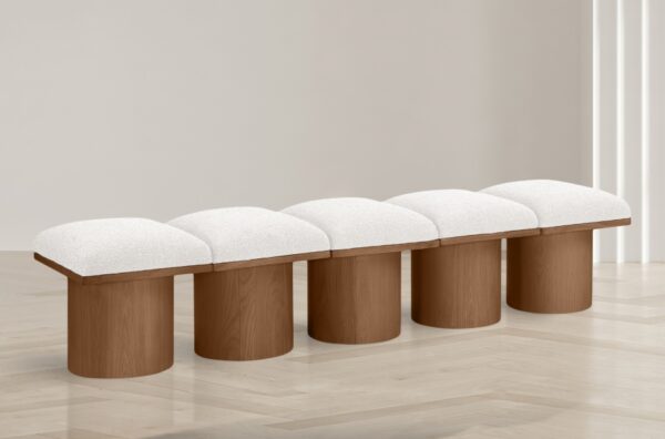 Pavilion Boucle Fabric Upholstered 5pc. Modular Bench